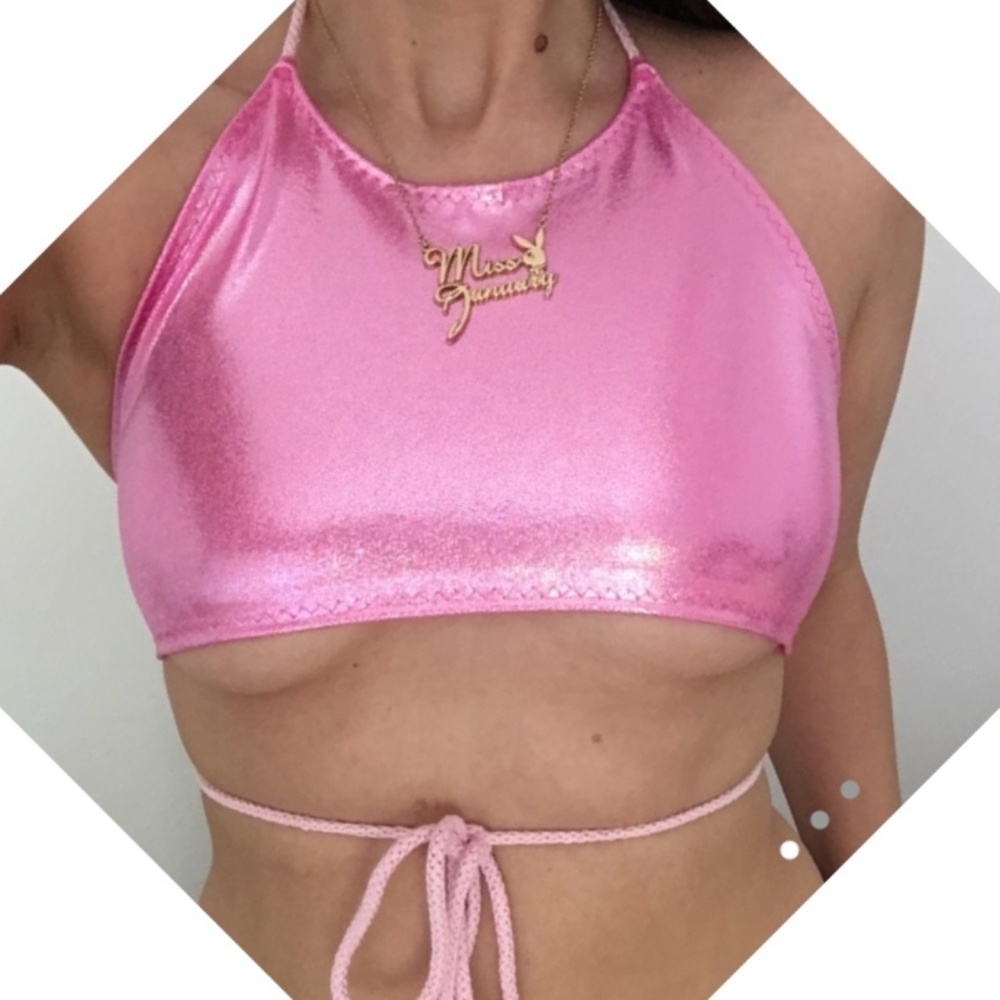 Playboy Necklace Miss January Bunny Pendant Gold Plated Birthstone NWT Authentic - Picture 3 of 8